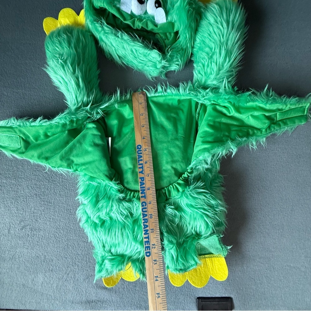 New Green Monster Dog Costume with Horns thrills ands chills collection. - Picture 6 of 9